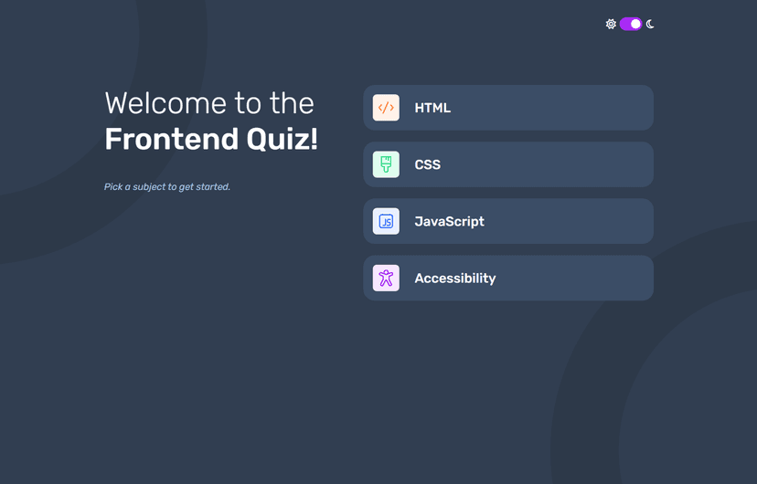 Frontend Quiz